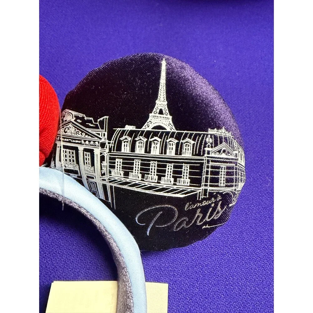 2026 Disney EPCOT World Showcase France Beret Minnie Ears Headband NEW